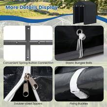 Heavy-Duty Portable Storage Shed Waterproof Outdoor Carport Garage Tent - 7.2 X 5.2 FT - View 9