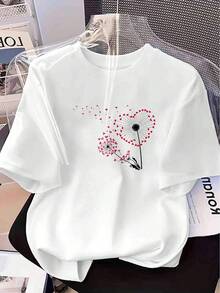 Women T-Shirts - 白色 - 查看 2