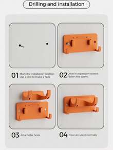 1PC Garden Tool Storage Rack Garage Wall Mount Holder Hammer Wrench Rustic Style - A - View 8