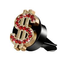1pc Bling US Dollar Decor Car Air Vent Clips, Crystal Dollar Car Air Fresheners Vent Clips Charms, US Money Diffuser Vent Clip, Car Air Conditioning Decoration, ‌Money On The Way! Nice Gift To Friend, Colleagues, Family - Dollar Sign - View 14