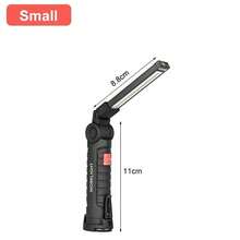 1/3PCS COB LED Handheld Work Light USB Rechargeable Dimmable Flashlight Inspection Lamp With Magnet & Hook - Multicolor - View 11