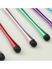 2/4/8pcs Random Color Capacitive Stylus Pen Set | Universal Phone Tablet Touchscreen Pen | Fine Fiber Tip Anti-Scratch Stylus | Portable Reusable Value Pack - Multicolor - View 12