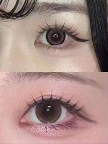 Girl Group Eyelash Fairy Korean Style Single Piece Full Strip False Eyelashes, Black Stem, Matching Eyeliner, Fine And Defined Strands, Clear Upper Lashes - Multicolor - View 4