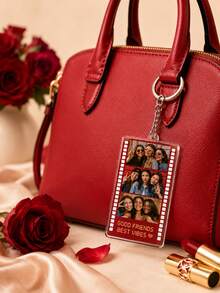 Llavero deportivo personalizado - Foto y eslogan personalizables, hierro duradero con colgante de acrílico, diseño de dibujos animados divertido, regalo ideal para familia y amigos, accesorio de llavero | Llavero personalizable | Llavero duradero, regalo de llavero - Multicolor - Ver 6
