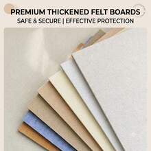 1pc Large 23.6x15.7 Inch Wavy Frame Felt Bulletin Board, Aesthetic Fan-Shaped Edge Felt Pinboard, Self-Adhesive Photo Display & Memo Vision Board, Suitable For Home Office And Room Decor - A - View 4