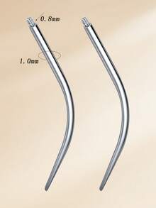 أداة إدخال مخروطية للثقب مع دبابيس إدخال ملولبة وغير ملولبة 14G/16G/18G/20G أداة تطبيق دبوس إدخال أداة مساعدة للتوسيع - فضي - مشاهدة 8
