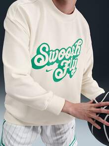 Nike Authentic Baru Kaos Sweatshirt Pullover Olahraga Kasual Basket Wanita Bermotif FZ5515-133 - FZ5515-133 - View 4