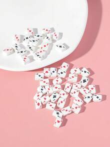 30/60pcs/Set Playing Card Design DIY Bead(Mixed Color) - Multicolor - View 3