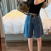 1pc Women's Silver Buckle Casual Dress Leather Belt, Women's Accessory Waist Belt Minimalist Fashion Versatile Belt, Jeans Dress Multi-Functional Classic Belt, Vintage Design Waist Belt, Daily Commute Waist Accessory - Black - View 2