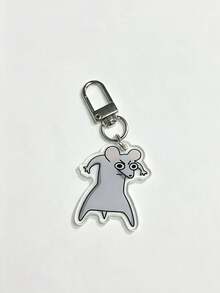 2D Cat & Mouse Acrylic Keychain, Funny Animal Shaped Bag Charm, Cute Car Key Pendant, Backpack Accessory, Earphone Case Accessory, Gift For Friends - Multicolor - View 12