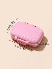 Mini Portable Pill Box - 3 Compartment Pill Storage Box, Weekly Pill Organizer, Medication Dispenser - Multicolor - View 10