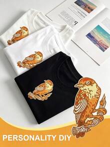 1 pieza Parche bordado de Palm Warbler, se puede pegar con plancha o coser, adecuado para ropa, bolsos, sombreros, decoración de prendas, accesorios para sombreros, ideal para entusiastas del DIY y amantes de las aves - pájaro - Ver 4