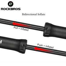 ROCKBROS 1PC Mini Air Pump, Maximum Pressure 80 Psi, Compatible With US And French Valves - Black - View 3