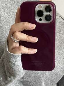 Premium Clear Grape Purple Magnetic Phone Case Compatible With IPhone 17 Pro Max, Apple 14, 17 Pro, 15 Pro, 16 Pro Max, Soft Shell Anti-Drop Protective Cover - Dusty Purple - View 4