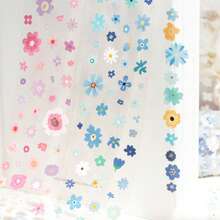 1PC/4PCS Floral Washi Tape, Little Flower Story Basic Decorative Stickers For Diary, Planner, DIY Scrapbooking - Multicolor - View 3
