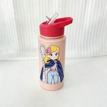 4 Styles Water Bottles With Straw Lid And Handle, Drinking Cups For Boys And Girls, Cartoon Insulated Tumblers Woody Jessie Buzz Multi-Color Print, Portable Water Bottles Suitable For School, Travel, Outdoor Sports, Holiday Gifts - Multicolor - View 8