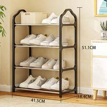 1pc 4-Tier Shoe Rack Storage Organizer, Freestanding Shoe Cabinet, Suitable For Closet, Front Door Entryway And Hallway - Easy To Install And Space-Saving - Multicolor - View 5