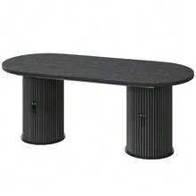 Extendable Dining Table, Versatile Kitchen Table With Metal Handles, Space-Saving For Small Spaces, Multifunctional Table, Hidden Storage, Dark Brown, 149.8-189.7 Cm - 黑色 - 查看 6