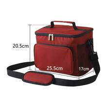 NEWHEY 1 X Shoulder Bag Lunch Bag Insulated Drinks Bag With Adjustable Shoulder Strap Waterproof Large Capacity Black,Food Bags - Multicolor - View 14