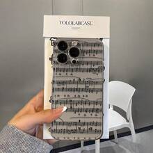 NcmRyu Black Musical Note Phone Case, Made Of TPU Material, With Anti-Drop Function; This Phone Case Is Compatible With Apple 17, 16, 15, 14, 13, 12, 11 Pro Max And Various Series Models. It Features Waterproof, Anti-Drop And Anti-Scratch Functions - White - View 7