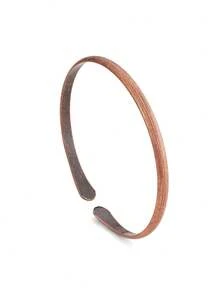 1~15pcs Pure Copper Tackable Bangl Bracelets For Women Men Waterproof Healing Cuff Bracelets For Men Adjustable Chunky Copper Bangle - Bronze - View 16