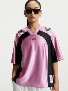 Nike Áo thun nữ AS W NK STREET GFX JERSEY tay ngắn cổ dệt không cổ TIQ6138-621 - Bữa tiệc đấm - Xem 1