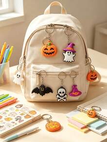 1/2/4pcs Random Halloween Keychains, Halloween Theme Decorative Charms, Perfect Party Favor Fillers, Exquisite Small Gift Keychains, Halloween Cartoon Keychains, Creative Holiday Gift Set, Portable Keychains, Suitable For Party Decoration - Multiple Styles - View 8