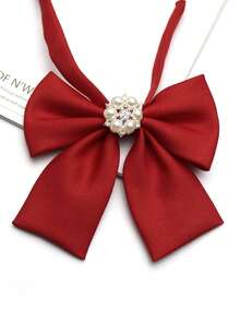 1pc Square Collar Bow Tie Suitable For Shirts, College Style, Daily, Party, Gift, Streetwear - Multicolor - View 8
