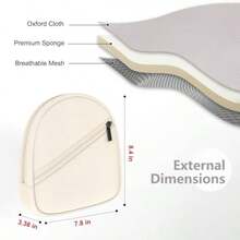Headphone Headset Case Bag Compatible With Tune 770NC, 720BT, 510BT, 520BT, 500BT Soundcore By Anker Q20i, Q20, Q30, Q45  BERIBES TOZO KVIDIO JLab  On-Ear Headphones - Khaki - 5.Khaki - View 5