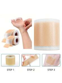 Breathable Invisible Scar Tape, Waterproof Self-Adhesive Tape.Reathable Silicone Scar Cover Strips - Invisible, Waterproof & Hypoallergenic For Sports & Outdoor Use - Perfect Halloween/Christmas Gift - Multicolor - View 4