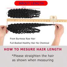 1PC Burmese Curly Bundles Human Hair Weave Bundle Unprocessed Human Hair Extensions 14-26 Inch Top Quality For Women With Spiral Curls Double Weft Natural Color - Natural Black - View 6