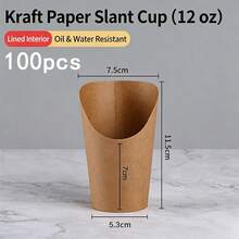 50/100pcs Disposable Paper Cups-Suitable For Egg Waffles, Cakes, And Cylindrical Dessert Packaging. Ideal For Wedding Parties, Bar Gatherings, Outdoor Picnics, And More; Perfect For Serving French Fries, Cakes, Ice Cream, And Other Treats. - Multicolor - View 11
