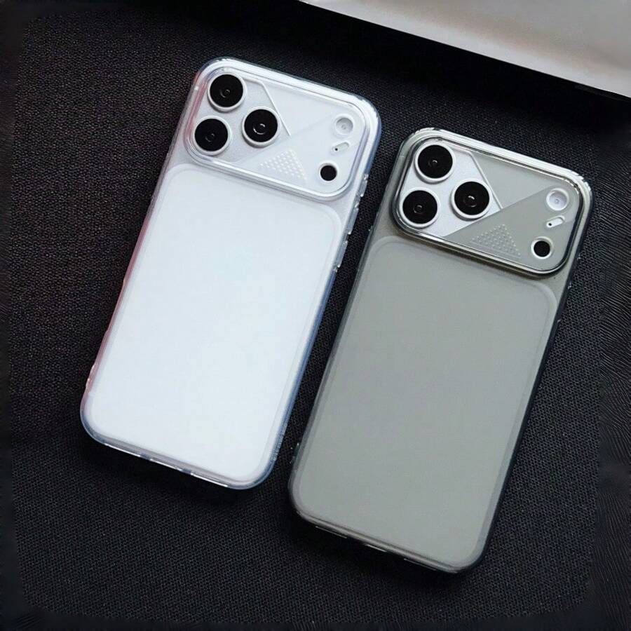 2pcs Minimalist Soft TPU Transparent Phone Case, Ultrathin Shockproof Clear Bumper Cover For IPhone 17 Pro Max 16 15 14 13 12