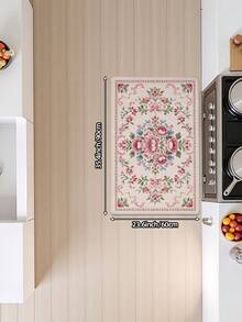 DAJIANG 1pc Floral Shaped Rug, Kitchen Rug, Hallway Rug, Area Rug, Suitable For Bathroom, Kitchen, Outdoor, Indoor, Hallway, Bedroom, Living Room, Bedside Mat, Machine Washable, Easy To Clean, Non-Slip Backing, Bedroom Decor Mat - Multicolor - View 15