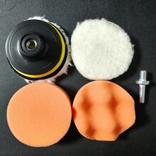 6件組汽車打蠟工具組，拋光機角磨機拋光墊工具全套圓形拋光工具 - A - 查看 6