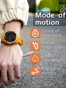 SANDA. SANDA Men Watch Pedometer Alarm Clock LED Digital Wrist Watch Multifunctional Outdoor Sport Shockproof Watches For Men - one-size - View 6
