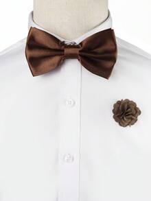ZONFAZ Set de 2 piezas de corbata de moño y prendedor verde militar para hombre, adecuado para bodas, fiestas y ocasiones de reunión - Verde militar - Ver 6