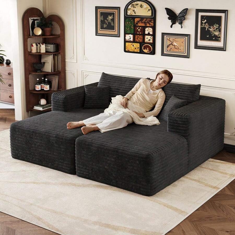 Sofas & Couches - 躺椅-黑色 - 查看 1