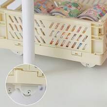 2/4pcs Self-Adhesive Swivel Casters, Plastic Universal Wheels, Household Storage Box Moving Wheels - Multicolor - View 4