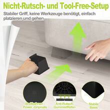 Bed Risers - Black - View 6