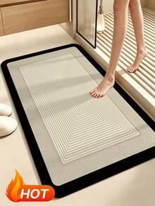 1 miếng thảm đất diatomite, phù hợp cho nhà bếp, phòng tắm và các không gian khác, thấm hút nước nhanh, chống trầy xước, bền màu, nhiều quy cách và kích thước - A - Xem 2