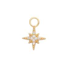 1pc 925 Sterling Silver Star & Moon Earring Pendant Series, 18K Gold Plated DIY Jewelry Pendant, Hoop Pendant, Earring Making Accessories - Gold - View 23