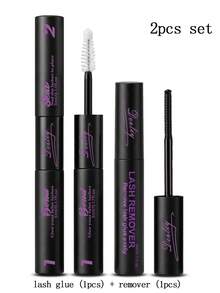 Desliy 2-In-1 Eyelash Glue & Sealer (Bonding & Sealing) Waterproof Strong Fast-Drying Long-Lasting Invisible, Suitable For DIY Eyelash Extensions/Beginner Eyelash Glue Eyelash Adhesive - Black - View 11