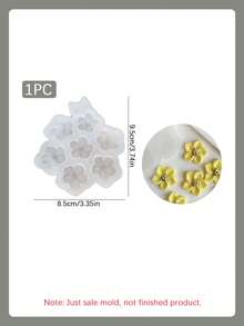 1pc/2pcs 3D Cherry Blossom Silicone Mold, Creative DIY Mold, Suitable For Aromatherapy Candles/Clay, Home Decor/Gift Accessories Epoxy Resin Mold, Handmade Casting Mold, Art Accessories Plaster Mold - 01-straight-eared Rabbit Tray Silicone Mold - View 11