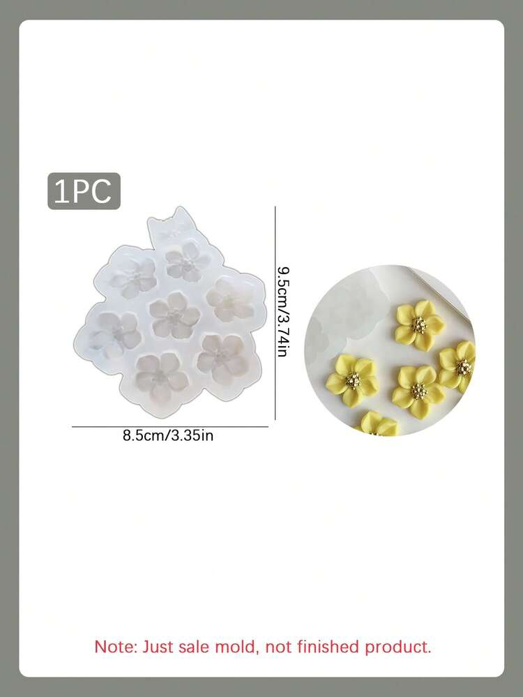 1件/2件 3D櫻花矽膠模具，創意DIY模具，適用於香氛蠟燭/黏土，家居裝飾/禮品配件環氧樹脂模具，手工鑄造模具，藝術配件石膏模具 - 01-直耳兔子托盤矽膠模具 - 查看 11