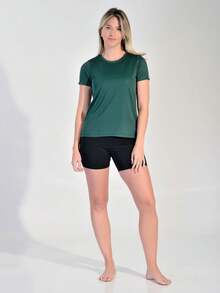 FITNATION Quick-Dry DRYFIT Fitness T-Shirt, Ideal For All Sports - 綠林 - 查看 4