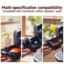 CAFELFFE Capsule Coffee Machine 20BAR Hot And Cold Brewing,Compatible With D* And N* Capsules/Ground Coffee,Descaling Function,3-In-1 600ml Removable Water Tank,One-Touch Extraction High-Efficiency Brewing System Coffee Machine For Home,Office - EU F Type Plug(220-240V) - View 9