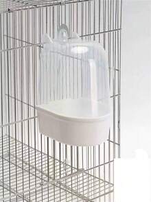1pc Parrot Bath Box, Bird Bath Toy And Cage Accessory, Suitable For Cockatiel, Lovebird, Cockatoo And Timneh Grey Parrot, Small Pet Bath Container, Suitable For Birds And Hamsters, Fun Bird Cage Bath Tool, Home Pet Supplies And Daily Care - Multi-color - View 11