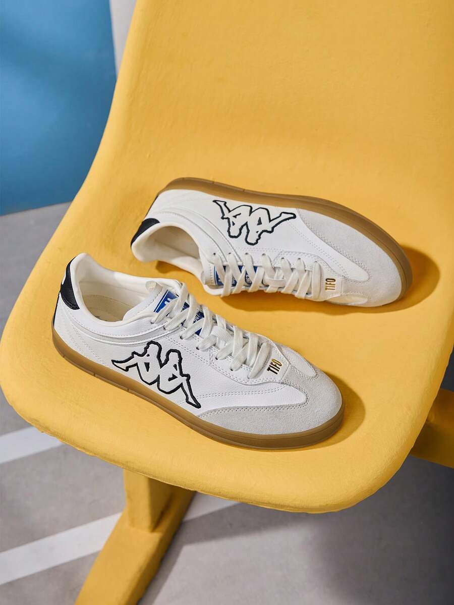 Kappa Unisex TIFO Classic Training Shoes, Retro Casual Sports Sneakers - White - View 1