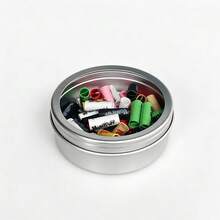 New Metal Box Paper Mouthpiece, Visible Window Style Boxed Paper Mouthpiece, Portable Paper Mouthpiece Box For Outdoor Use, Holiday Gift! Valentine's Day Gift! - 1 Box - View 9